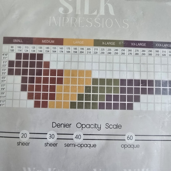 2 Pairs Silk Impression 15 Denier Cocoa Ultra Fine Sheer XXL Hosiery - Picture 2 of 2
